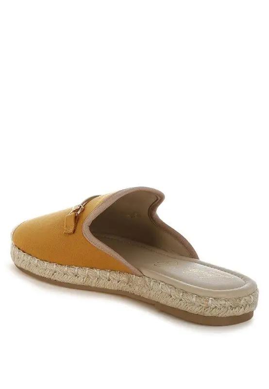 Nazaya Horsebit Detail Espadrilles Mules for Women - Love Salve